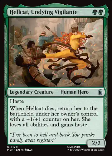 Hellcat, Undying Vigilante - msh Spoiler
