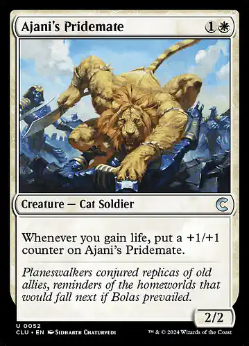 Ajani's Pridemate - clu Spoiler
