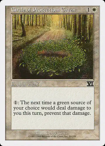 Circle of Protection: Green - 6ed Spoiler