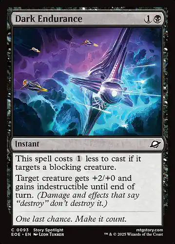 Dark Endurance - eoe Spoiler