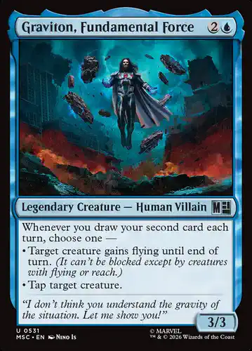 Graviton, Fundamental Force - msc Spoiler