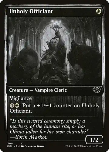Unholy Officiant - dbl Spoiler