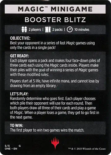 Booster Blitz - one Spoiler