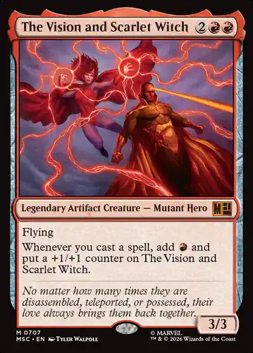 The Vision and Scarlet Witch - msc Spoiler