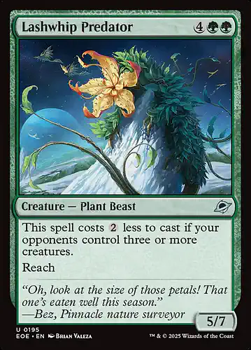 Lashwhip Predator - eoe Spoiler