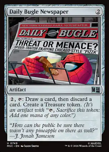 Daily Bugle Newspaper - msc Spoiler