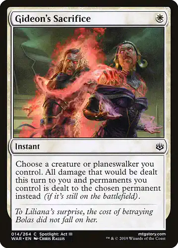 Gideon's Sacrifice - war Spoiler