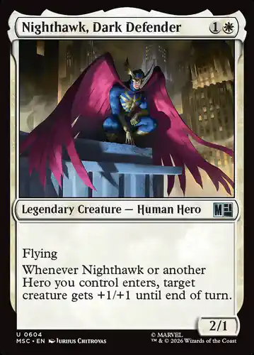 Nighthawk, Dark Defender - msc Spoiler