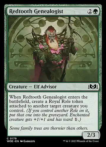 Redtooth Genealogist - woe Spoiler