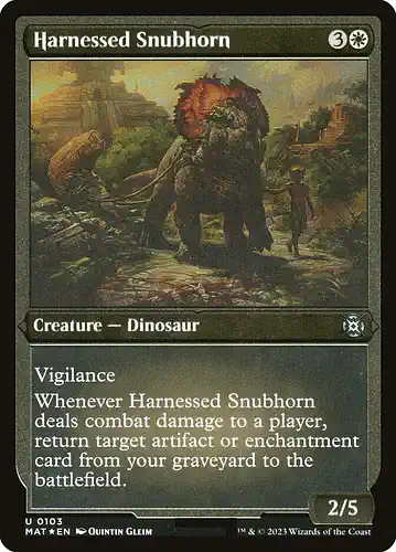 Harnessed Snubhorn - mat Spoiler