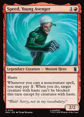 Speed, Young Avenger - msh Spoiler