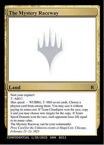 The Mystery Raceway - unk Spoiler