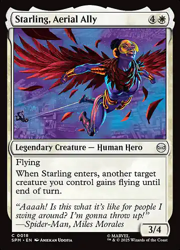 Starling, Aerial Ally - spm Spoiler