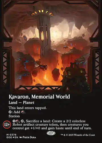 Kavaron, Memorial World - eoe Spoiler