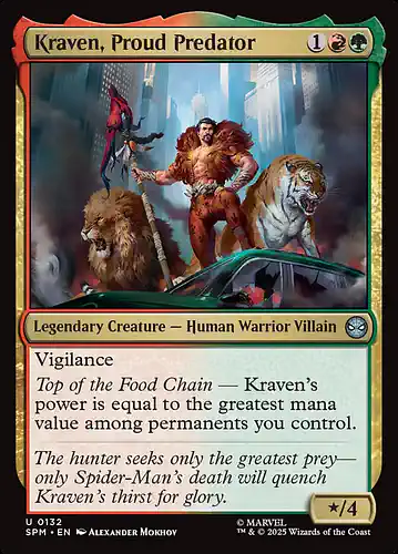 Kraven, Proud Predator - spm Spoiler