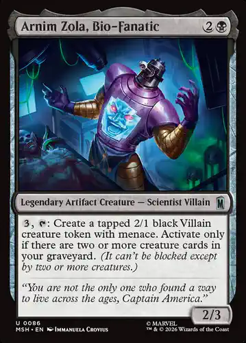 Arnim Zola, Bio-Fanatic - msh Spoiler