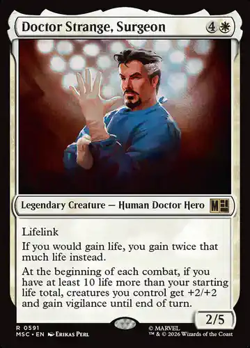 Doctor Strange, Surgeon - msc Spoiler