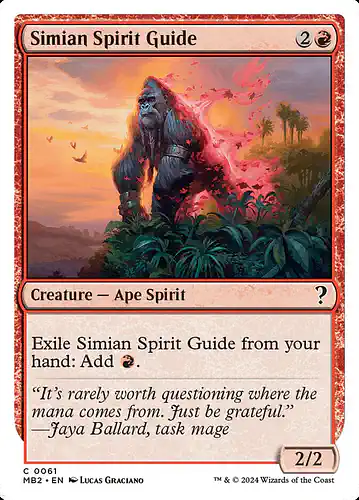 Simian Spirit Guide - mb2 Spoiler
