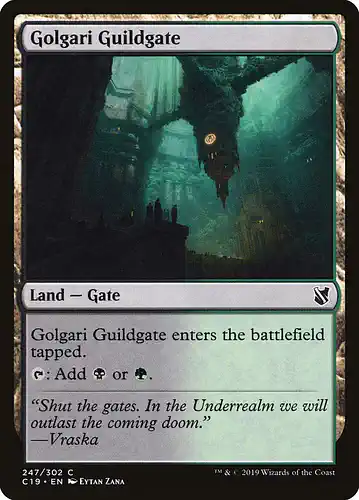 Golgari Guildgate - c19 Spoiler