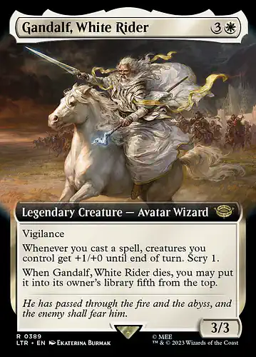 Gandalf, White Rider - ltr Spoiler