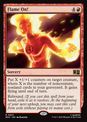 Flame On! - msc Spoiler