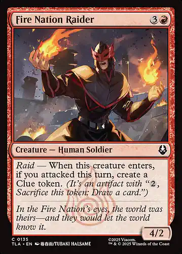 Fire Nation Raider - tla Spoiler