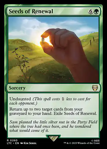 Seeds of Renewal - ltc Spoiler