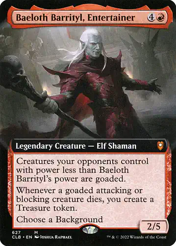 Baeloth Barrityl, Entertainer - clb Spoiler