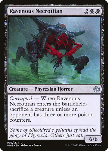Ravenous Necrotitan - one Spoiler