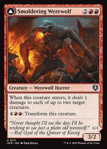 Smoldering Werewolf - inr Spoiler
