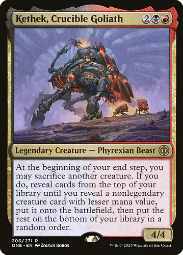 Kethek, Crucible Goliath - one Spoiler