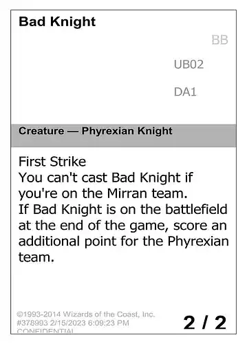 Bad Knight - unk Spoiler