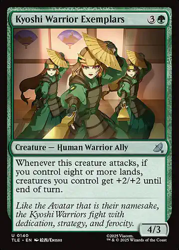 Kyoshi Warrior Exemplars - tle Spoiler