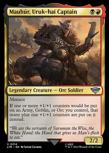 Mauhúr, Uruk-hai Captain - ltr Spoiler