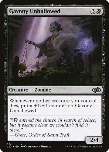 Gavony Unhallowed - j22 Spoiler