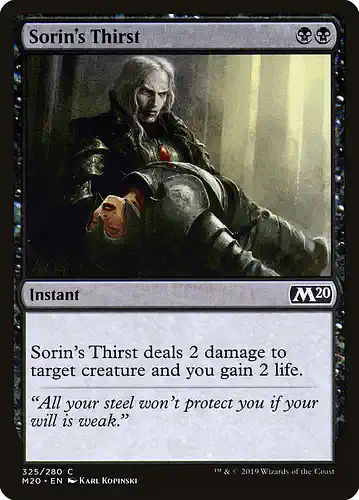 Sorin's Thirst - m20 Spoiler
