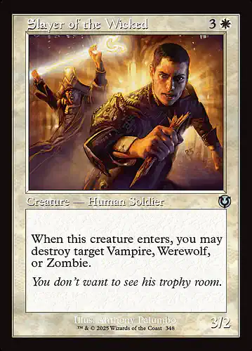 Slayer of the Wicked - inr Spoiler