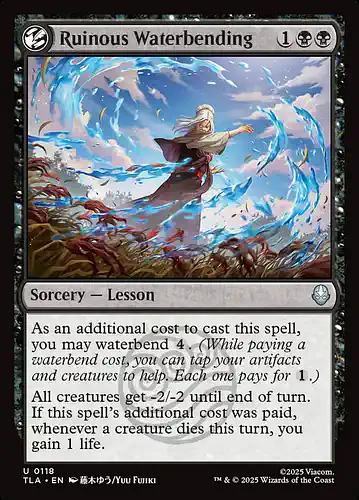 Ruinous Waterbending - tla Spoiler