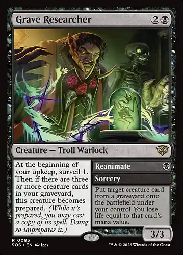 Grave Researcher - sos Spoiler