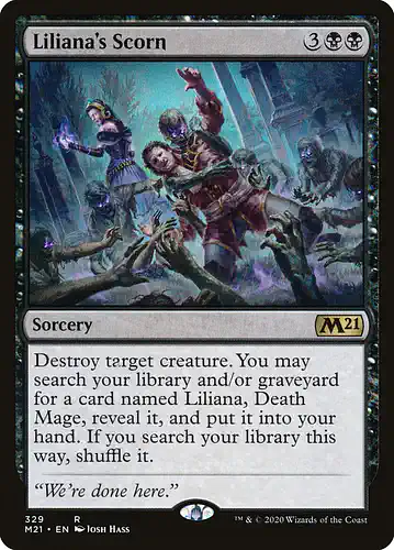 Liliana's Scorn - m21 Spoiler
