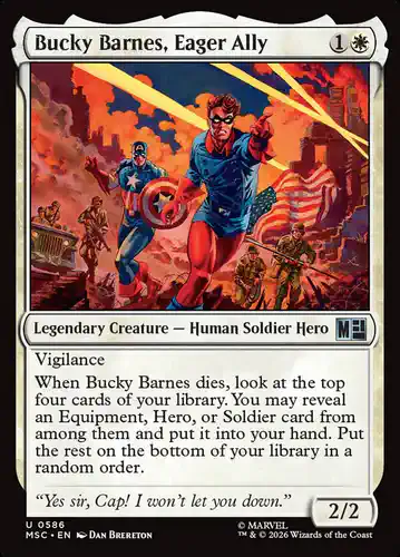 Bucky Barnes, Eager Ally - msc Spoiler
