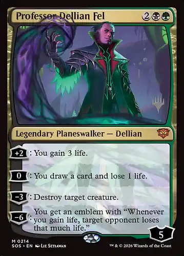 Professor Dellian Fel - sos Spoiler