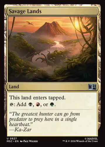 Savage Lands - msc Spoiler