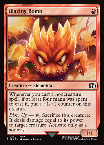 Blazing Bomb - fin Spoiler