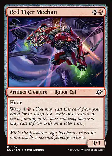 Red Tiger Mechan - eoe Spoiler