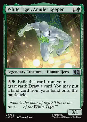 White Tiger, Amulet Keeper - msc Spoiler