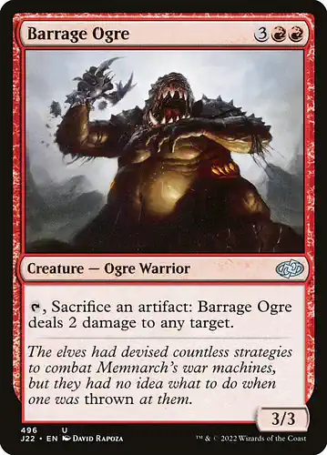 Barrage Ogre - j22 Spoiler