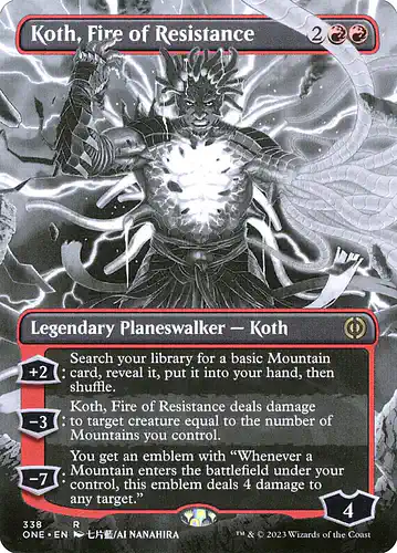 Koth, Fire of Resistance - one Spoiler