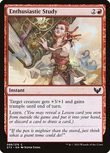 Enthusiastic Study - stx Spoiler