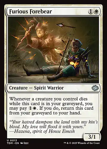 Furious Forebear - tdm Spoiler